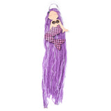 Mermaid Theme Tassel Wall Hanging Decorations, for Children's Room Hanging Ornaments, Orchid, 78cm