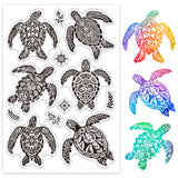 Turtle Summer Theme Clear Stamps