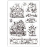 House Summer Theme Clear Stamps