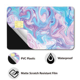 PVC Plastic Waterproof Card Stickers, Self-adhesion Card Skin for Bank Card Decor, Rectangle, Others, 186.3x137.3mm
