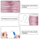 Round Aluminum Wire, Flamingo, 20 Gauge, 0.8mm, about 770.99 Feet(235m)/roll