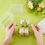 72Pcs Transparent Plastic PVC Box Gift Packaging, Waterproof Folding Box, Rectangle, Clear, 22.2x12x0.1cm, Box: 6x6x10cm