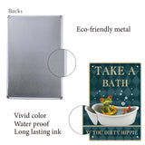 Rectangle Metal Iron Sign Poster, for Home Wall Decoration, Frog Pattern, 300x200x0.5mm