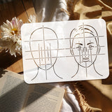 Plastic Drawing Painting Stencils Templates, for Painting on Scrapbook Fabric Tiles Floor Furniture Wood, Rectangle, Others, 29.7x21cm