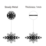 Iron Wall Signs, Metal Art Wall Decoration, for Living Room, Home, Office, Garden, Kitchen, Hotel, Balcony, 200x300x1mm, Hole: 5mm