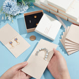 Cardboard Jewelry Storage Gift Boxes, with Velvet Bag, Square with Word, White, 9x9x2.9cm, bag: 8.1x8x0.22cm