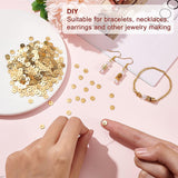 500Pcs Brass Spacer Beads, Long-Lasting Plated, Disc, Real 18K Gold Plated, 6x0.5mm, Hole: 1mm