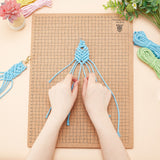 Knitting Tools, including 1Pc Cork Crochet Blocking Board and 50Pcs Iron T Pins, Tan, Board: 40.7x30.6x1cm, Pins: 51x13.5x1.1mm