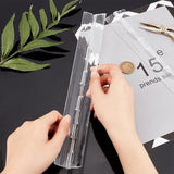 Transparent Acrylic Hinges, Folding Hinge Tools, for Storage Box, Clear, Fold: 300x26x7mm, Unfold: 300x45x7mm
