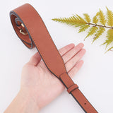 Microfiber Eco-Friendly Imitation Leather Shoulder Strap, with Alloy Swivel Clasps, for Bag Straps Replacement Accessories, Saddle Brown, 102x3.7x0.35cm, Clasp: 59x27x7.5mm