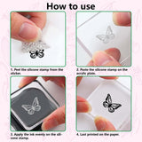 Custom PVC Plastic Clear Stamps, for DIY Scrapbooking, Photo Album Decorative, Cards Making, Stamp Sheets, Film Frame, Fairy Pattern, 160x110x3mm