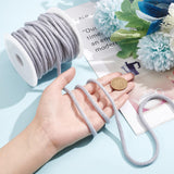 25M Polycotton Soft Drawstring Rope Replacement, Drawstring Cord, for Coats, Pants, Shorts, with 1Pc Plastic Spool, Light Grey, 6mm, about 27.34 Yards(25m)/Roll