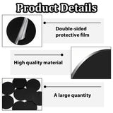 30Pcs Acrylic Flat Round Action Figure Display Bases, Black, 49.5x2mm
