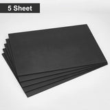 Foamed PVC Mould Plates, Rectangle, Sand Table Model Material Supplies, Black, 200x300x3mm