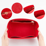 Felt Purse Organizer Insert,  Handbags Premium Felt, Bag Accessories, Arch Pattern, 29.5x9.5x13.5cm
