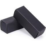 Kraft Paper Jewelry Boxes, Lip Balm/Lipstick Box, Rectangle, Black, 8.6x2.8x2.8cm