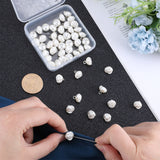 50Pcs Plastic Imitation Pearl Shank Buttons, with Iron Findings, Rose, Old Lace, 11x10.5mm, Hole: 2mm