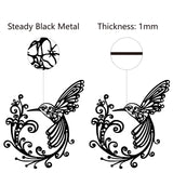 Iron Wall Signs, Metal Art Wall Decoration, for Living Room, Home, Office, Garden, Kitchen, Hotel, Balcony, Bird Pattern, 300x272x1mm, Hole: 5mm