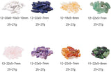 Natural Gemstone Chips Beads, Ruby in Zoisite/Citrine/Lapis Lazuli/Howlite/Amethyst/Carnelian/Green Aventurine/Rose Quartz, 11x7x3cm, about 25~27g/compartment