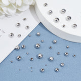 500Pcs 7 Style 202 Stainless Steel Beads, Rondelle, Stainless Steel Color, 500pcs/set