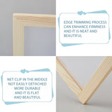 Wooden Paper Making, Papermaking Mould Frame, Screen Tools, for DIY Paper Craft, Rectangle, Blanched Almond, 181x151x12mm, Inner Diameter: 111x141mm