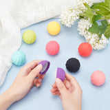 8 Sets 8 Colors Plastic Empty Lip Balm Sphere Containers, Cosmetic Packaging Lip Balm Ball, Mixed Color, 4.2cm, Inner Diameter: 2.8cm, Capacity: 7g(0.23 fl. oz), 4pcs/set, 1set/color