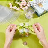 Transparent Plastic PVC Box Gift Packaging, Waterproof Folding Box, Rectangle, Clear, 6x6.05x8.1cm, Unfold: 20.4x12x0.1cm