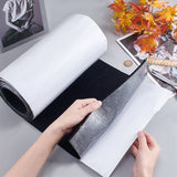 Self-adhesive Felt Fabric, for DIY Crafts Sewing Accessories, Black, 30x0.5cm, 2.5m/roll