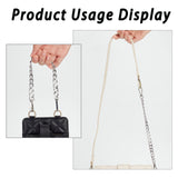 Aluminum Curb Chain Bag Shoulder Straps, with Alloy Swivel Clasps, for Bag Replacement Accessories, Platinum, 30.5cm, 2pcs/box