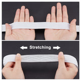 Non-slip Transparent Silicone Polyester Elastic Band, Soft Rubbers Elastic Belt, DIY Sewing Underwear Accessories, White, 25mm