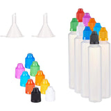 Plastic Bead Containers, with Lid, Column, Mixed Color, 14.9x2.8cm, capacity: 60m, 2pcs/color, 18pcs/set