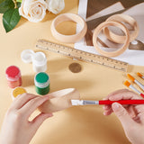 Unfinished Wood Plain Bangle for Women, Moccasin, Inner Diameter: 2-5/8 inch(6.75cm)