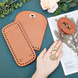 DIY PU Leather Bag Making Kits, Including PU Leather Bag Bottom, Cover & Strap, Alloy Clasps, Sienna, 171~1274x10~150x3~17mm, Hole: 5~12mm, 4pcs/set