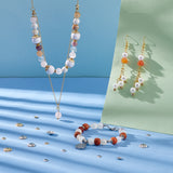 240Pcs 4 Style 304 Stainless Steel Bead Caps, Multi-Petal, Real Gold Plated & Stainless Steel Color, 6~10x1~2.5mm, Hole: 1.2mm, 60pcs/style