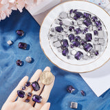 100PCS 10Style Sew on Rhinestone, Multi-strand Links, Glass Rhinestone, with Platinum Tone Brass Prong Settings, Garments Accessories, Faceted, Horse Eye, Purple, 8~18x4~13x3.5~7.5mm, Hole: 0.8~1mm, 10pcs/style