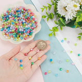 720pcs 12 Colors Eco-Friendly Transparent Acrylic Beads, Faceted, Round, AB Color, Mixed Color, 6mm, Hole: 1mm, 60pcs/color