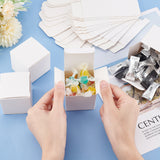 Kraft Paper Box, Square, White, 5x5x5cm