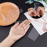3Pcs 3 Styles Transparent Acrylic Earring Display Stands Set, L Shapes, Clear, 4.1~5x5.4x9.9~14.5cm, 1pc/style