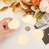 Brass Sheet, Brass Disc, Flat Round, Light Gold, 60x0.5mm, 5pcs/bag