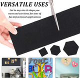 Self-adhesive Felt Fabric, DIY Crafts, Black, 200x30x0.2cm