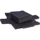 Kraft Paper Folding Box, Drawer Box, Rectangle, Black, 11.2x8.2x4.2cm, 20pcs/set