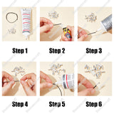80Pcs 4 Style Brass Cord Ends, Silver, 7~10x2~5mm, Hole: 1.2~1.8mm, Inner Diameter: 1.5~4.5mm, 20pcs/style