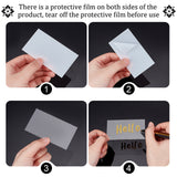 Acrylic Sheets, Rectangle, for DIY Wedding Place Card, White, 90x50x1mm, 10pcs/set