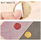 Adhesive Wax Seal Stickers, Envelope Seal Decoration, For Craft Scrapbook DIY Gift, Silver Color, Letter L, 30mm, 100pcs/box