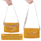 Aluminum Alloy Bag Extender Chains, with Swivel Clasps, for Bag Straps Replacement Accessories, Platinum, 22x1.9x0.5cm