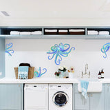 PVC Wall Stickers, Wall Decoration, Octopus, 390x980mm