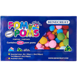 1 Box(400pcs) Pom Poms Craft Making Assorted Sizes & Colors High-elastic Good Quality Pom Poms Creative Craft DIY Material, Mixed Color, 15~30mm, about 400pcs/box