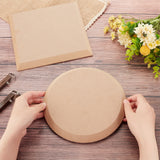2Pcs 2 Style MDF Wood Boards, Ceramic Clay Drying Board, Ceramic Making Tools, Flat Round & Square, BurlyWood, 200x200x15mm, 1pc/style