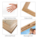 Natural Wood Photo Frames, for Tabletop Display Photo Frame, Rectangle, Heart, 168x218mm, Inner Diameter: 142x90mm