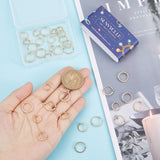 60Pcs 3 Style Brass Bead Frames, Long-Lasting Plated, Round Ring, Real 14K Gold Plated, 9~13x3mm, Hole: 1.4~1.6mm, 20pcs/style